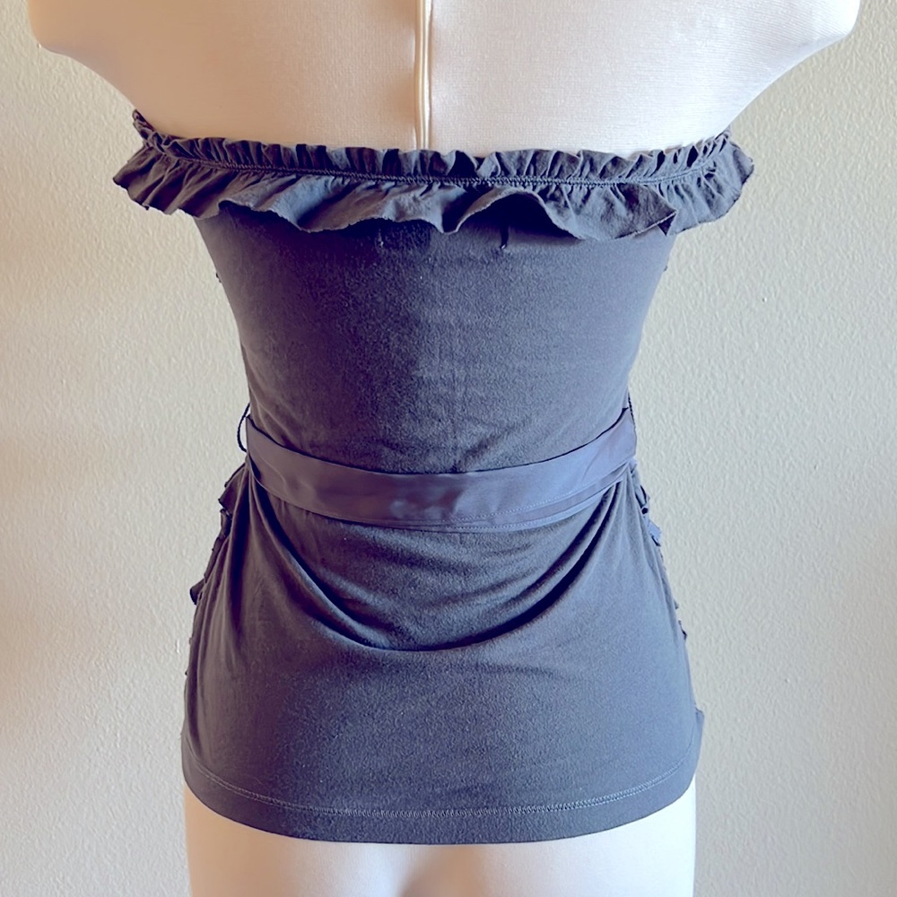 Abercrombie & Fitch ruffled tube top. - Picture 4 of 7